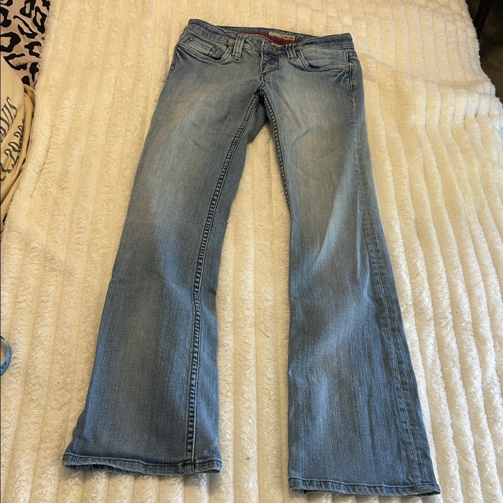 Charlotte Russe Y2K Light Blue Bootcut Jeans - Classic Denim